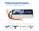 11.1V - 11.1V 120C 2200mAh soft pack with XT60