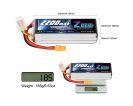 11.1V - 11.1V 120C 2200mAh soft pack with XT60