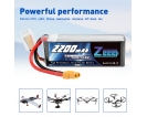 14.8V - 14.8V 120C 2200mAh soft pack with XT60