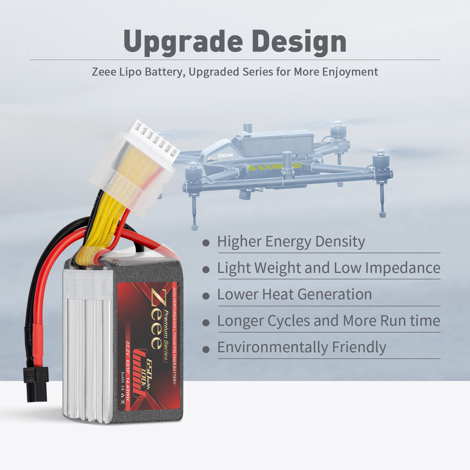 650mah 100C 22.2V soft pack with XT30