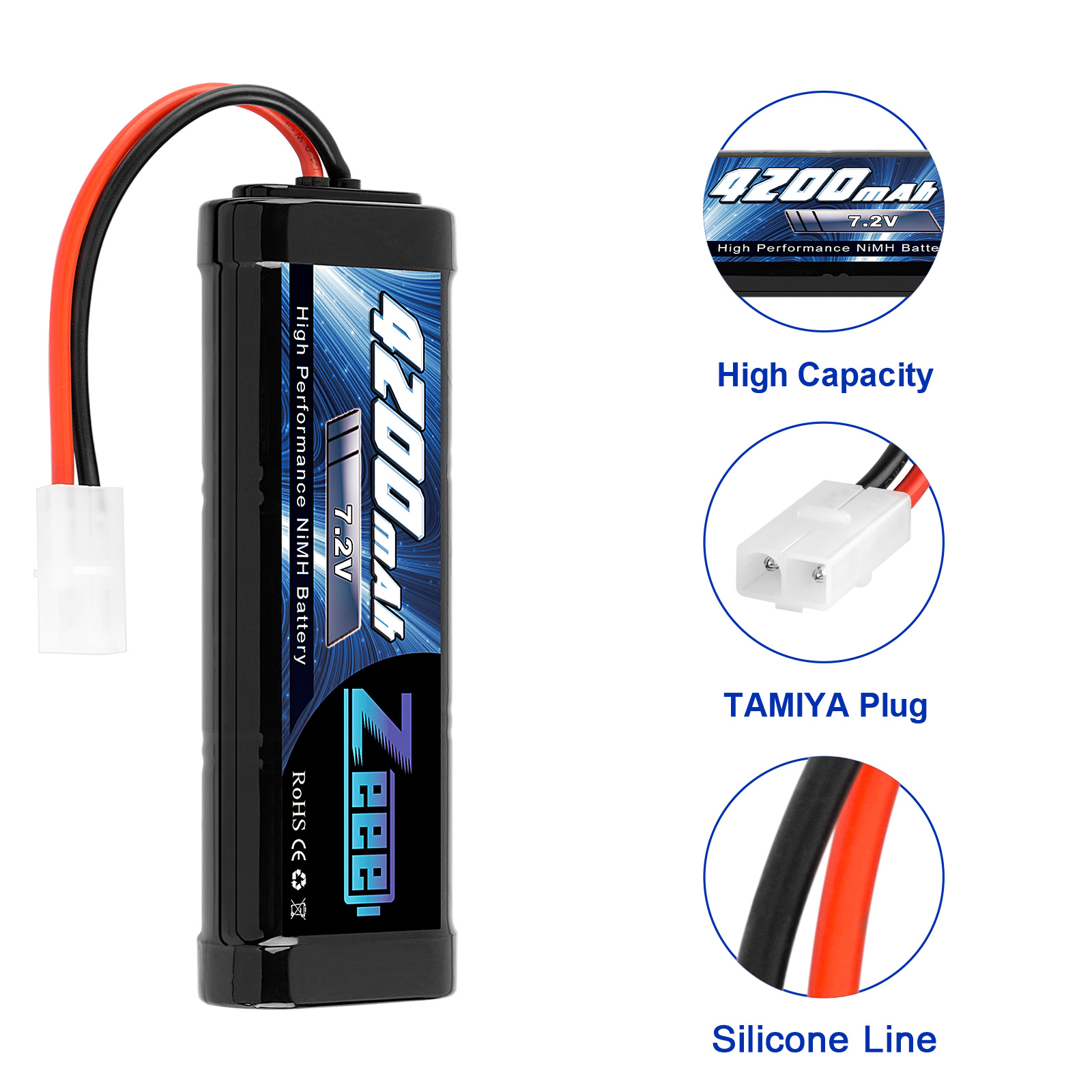 7.2V 4200mAh NIMH battery