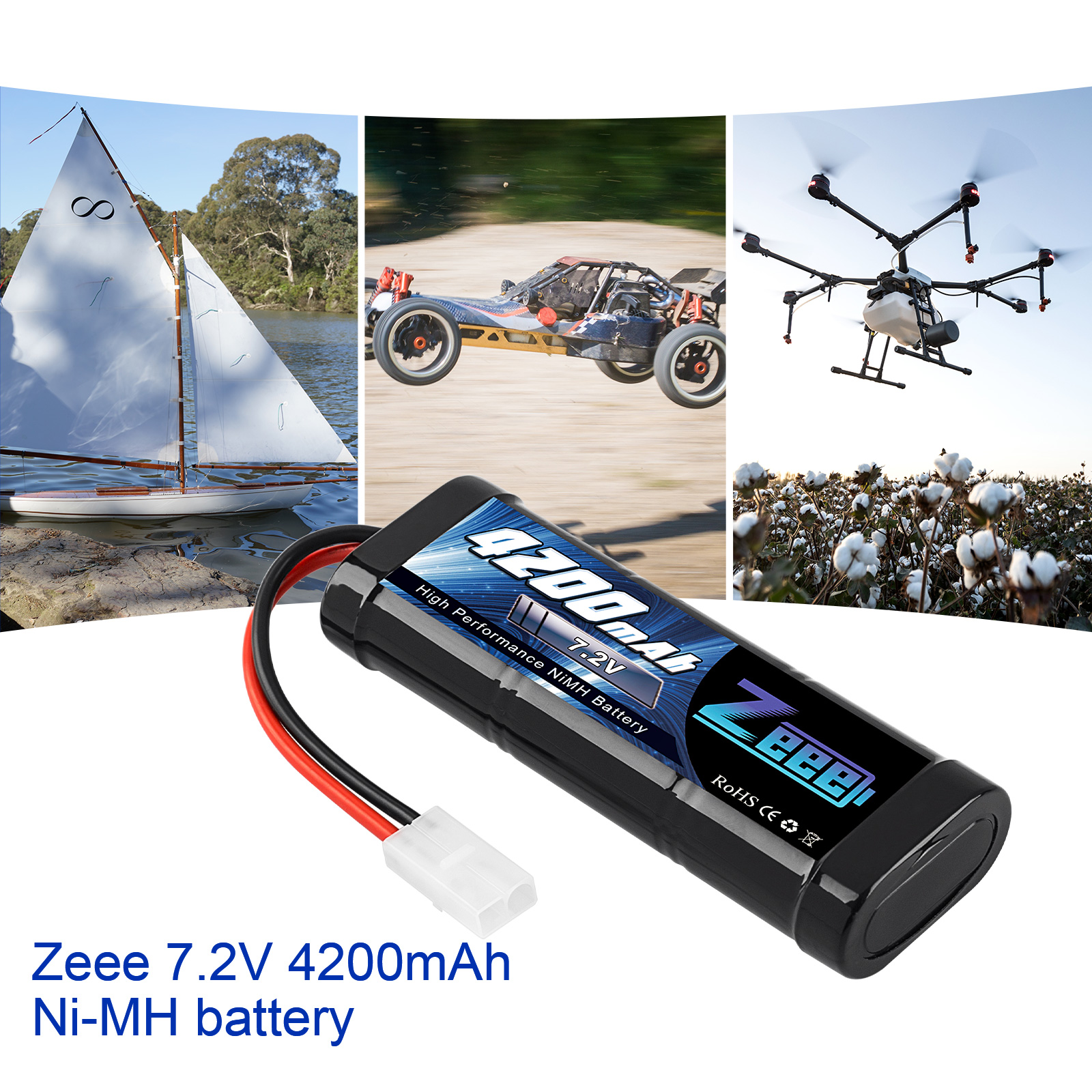 7.2V 4200mAh NIMH battery