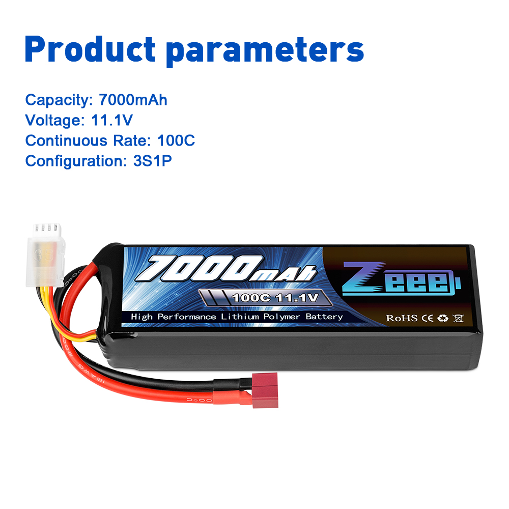 11.1V 100C 7000mAh soft pack