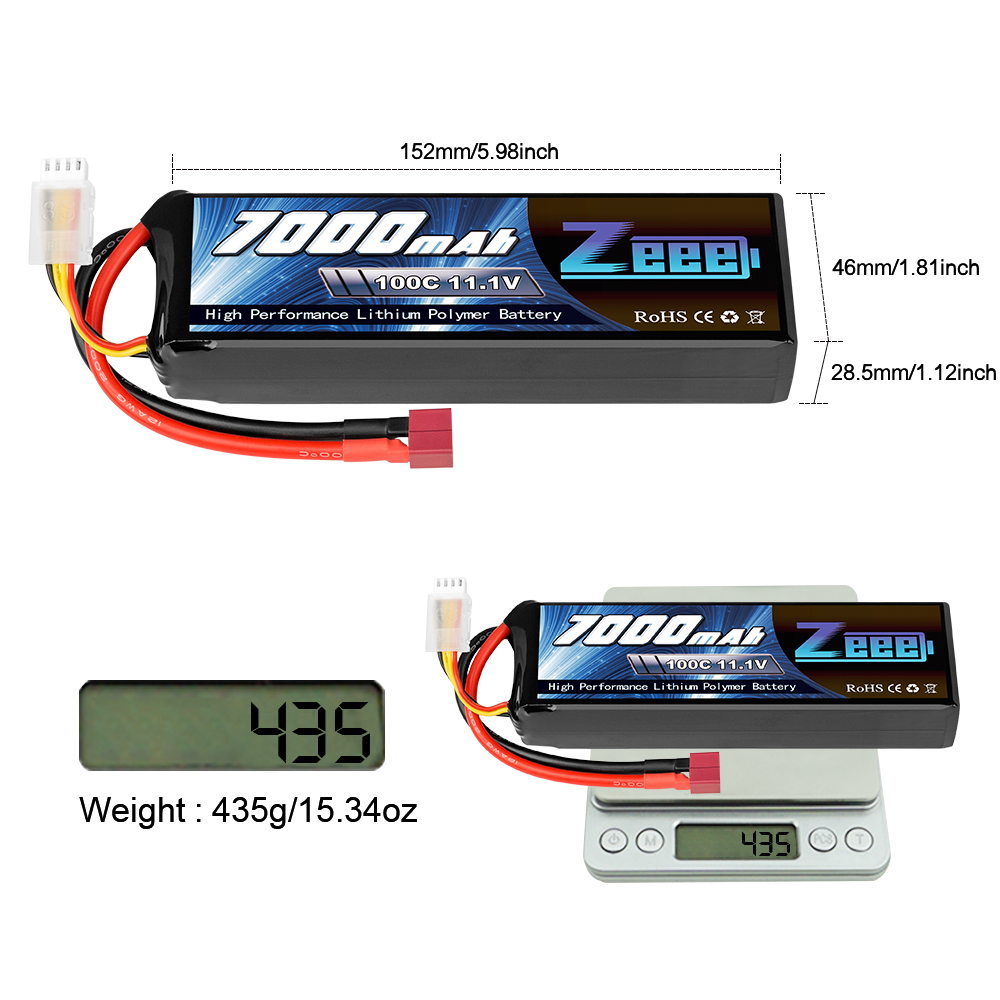 11.1V 100C 7000mAh soft pack