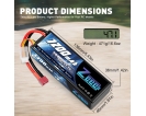 11.1V - 11.1V 80C 7200mAh Deans