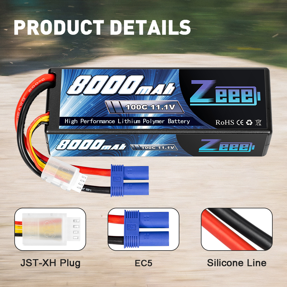 11.1V 100C 8000mah EC5 Deans