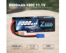 11.1V - 11.1V 100C 8000mah EC5 Deans