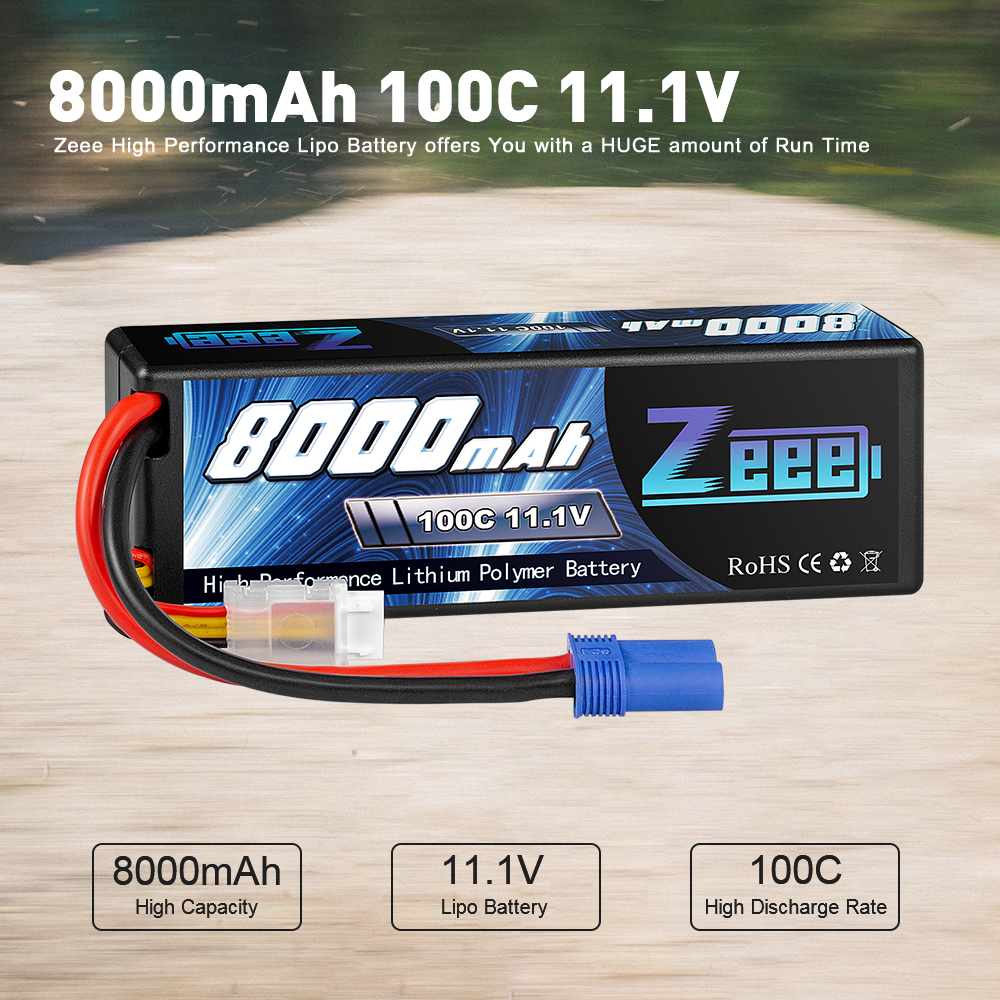 11.1V 100C 8000mah EC5 Deans