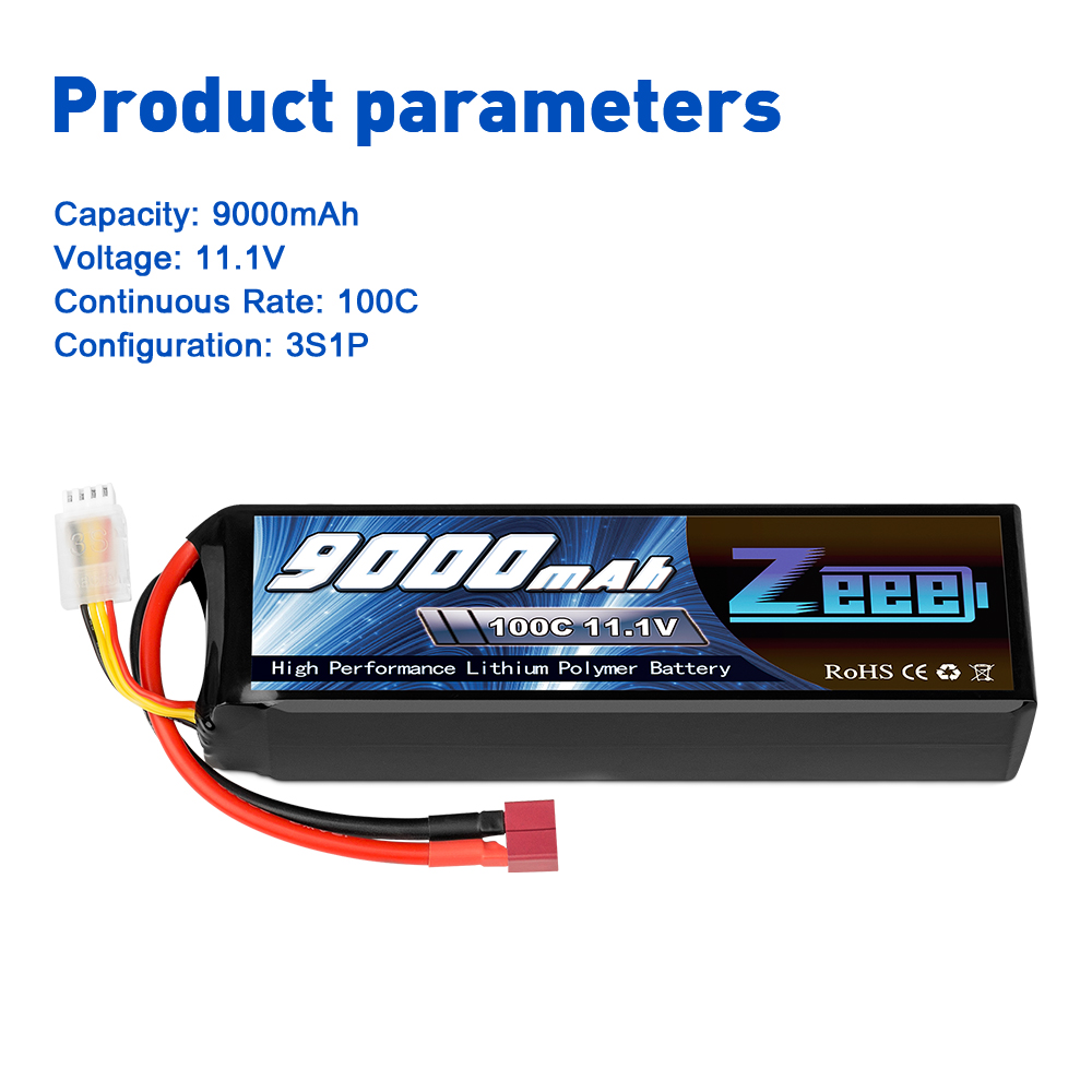 11.1V 100C 9000mAh soft pack