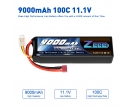 11.1V - 11.1V 100C 9000mAh soft pack