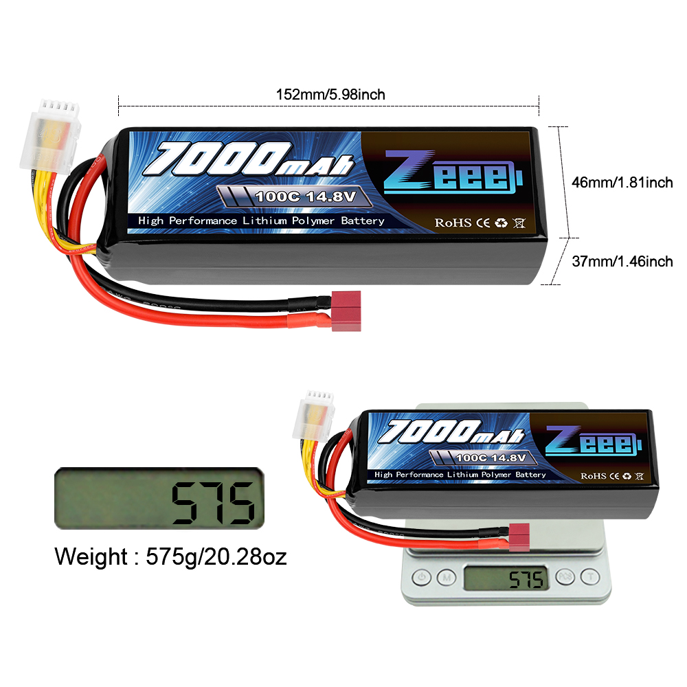 14.8V 100C 7000mAh soft pack