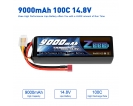 14.8V - 14.8V 100C 9000mAh soft pack