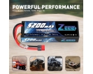 7.4V - 5200mAh 80C 7.4V Deans