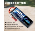 7.4V - 7.4V 80C 7200mah hard case with Deans