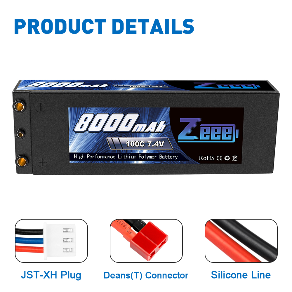 7.4V 100C 8000mAh bullet