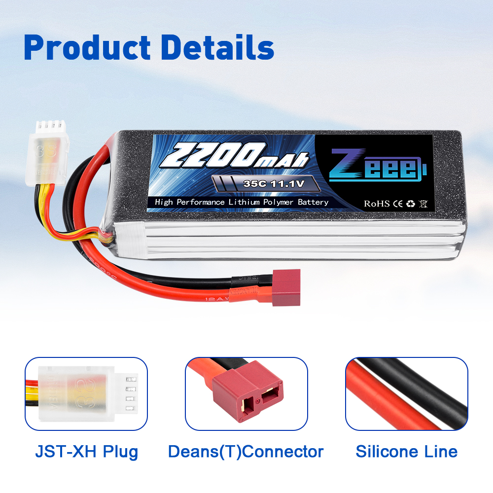 11.1V 35C 2200mAh soft pack T