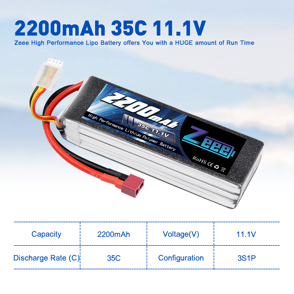 11.1V 35C 2200mAh soft pack T