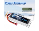 11.1V - 11.1V 35C 2200mAh soft pack T