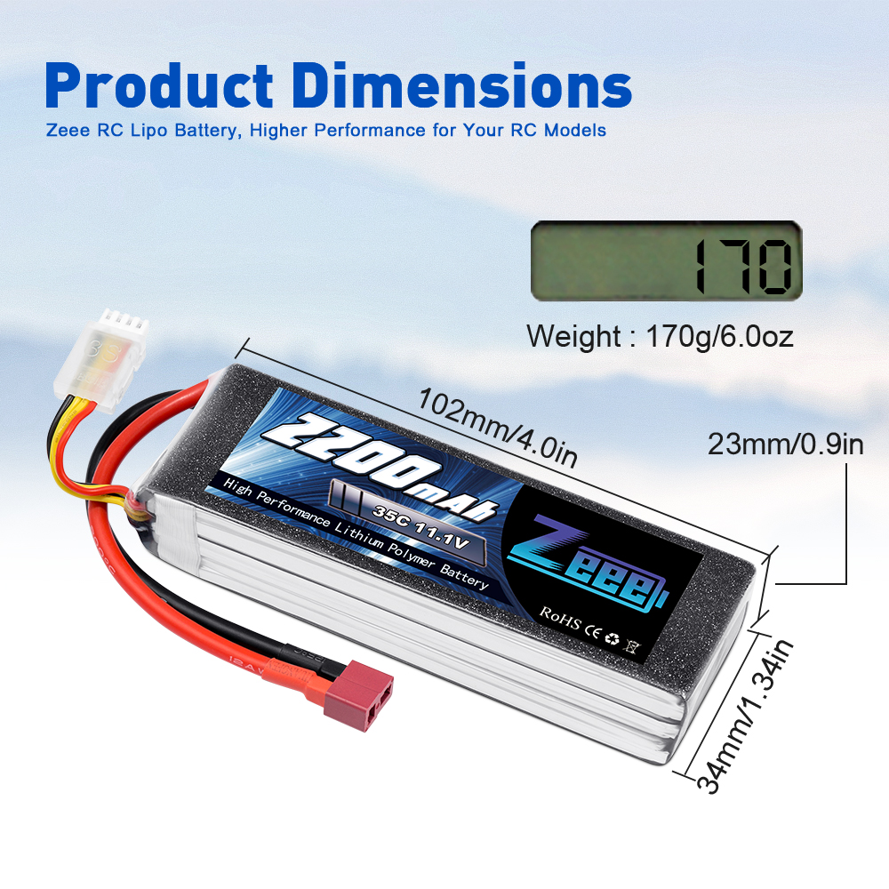 11.1V 35C 2200mAh soft pack T