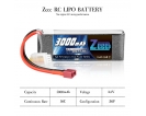 11.1V - 11.1V 50C 3000mAh soft pack