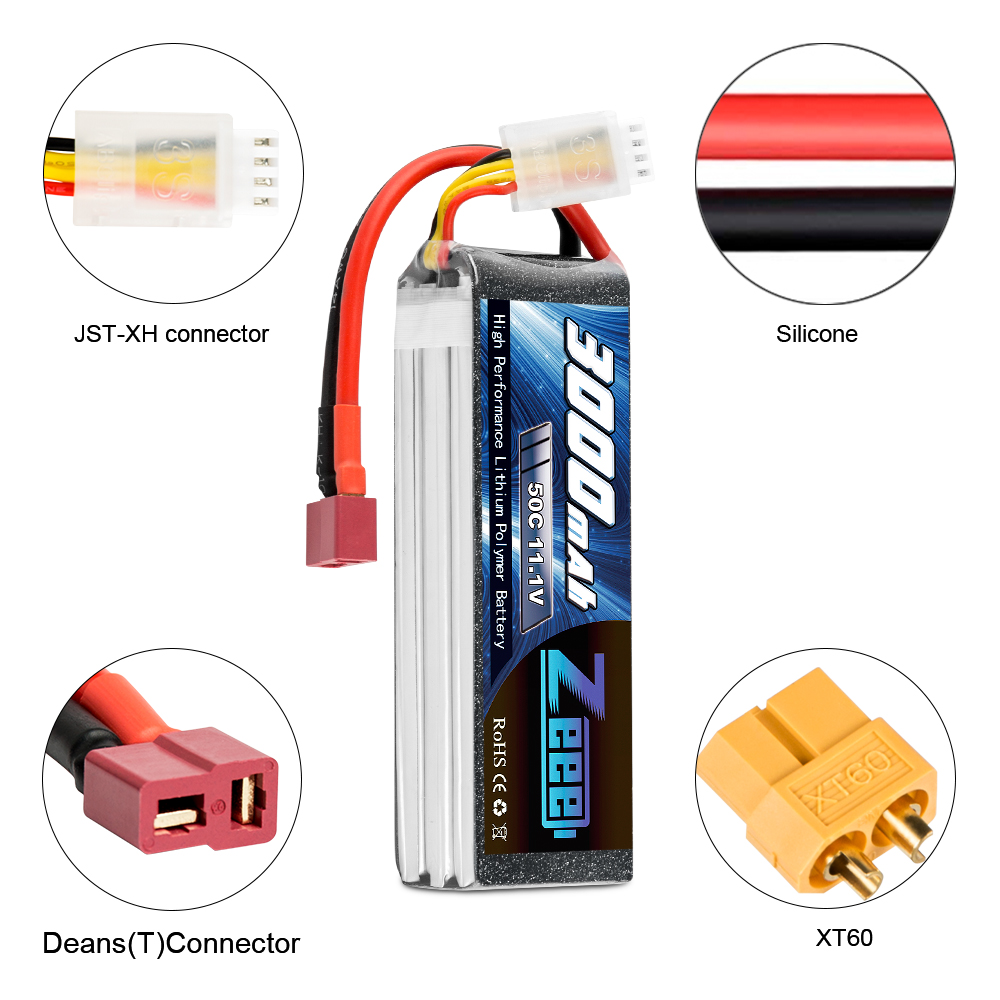 11.1V 50C 3000mAh soft pack