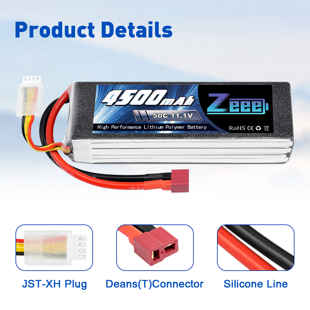 11.1V 50C 4500mAh soft pack