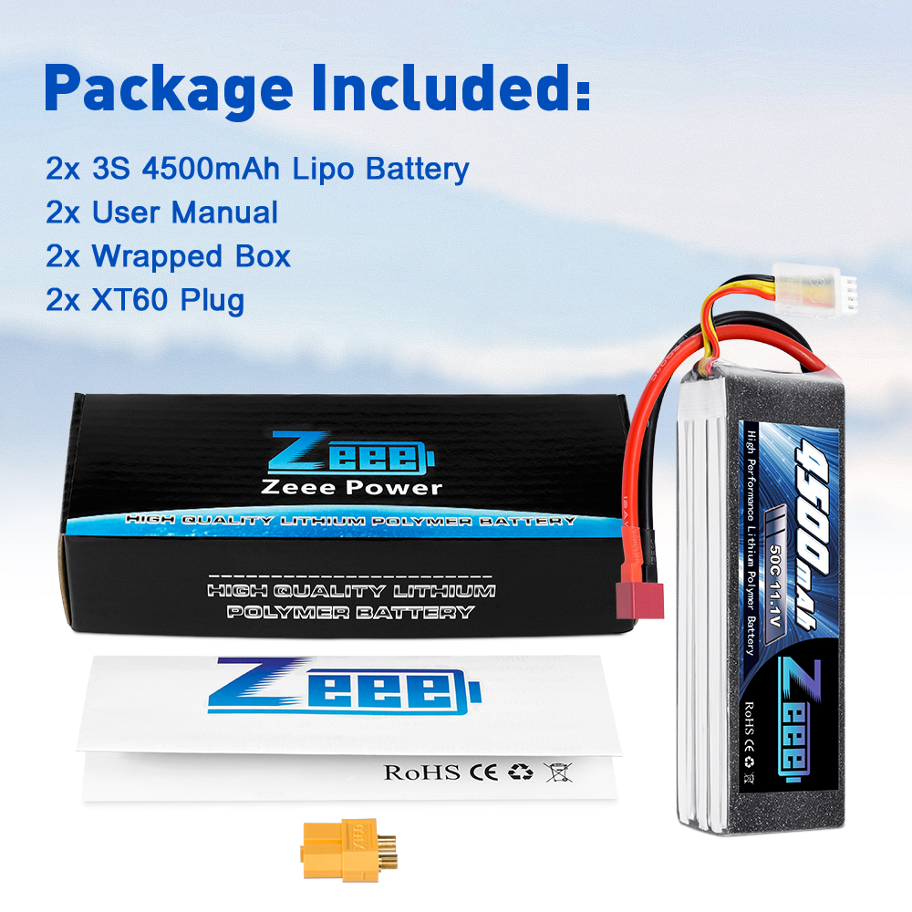 11.1V 50C 4500mAh soft pack