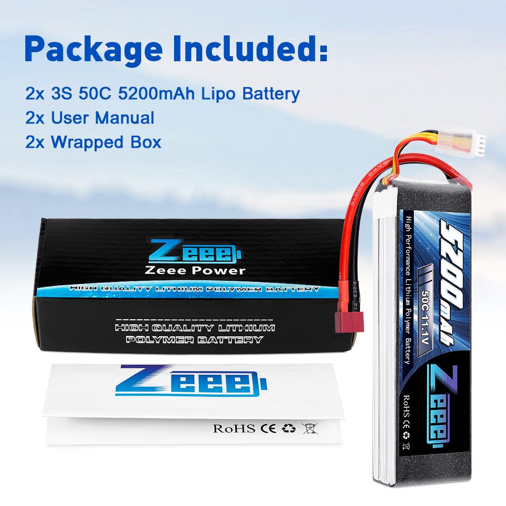 11.1V 50C 5200mAh soft pack