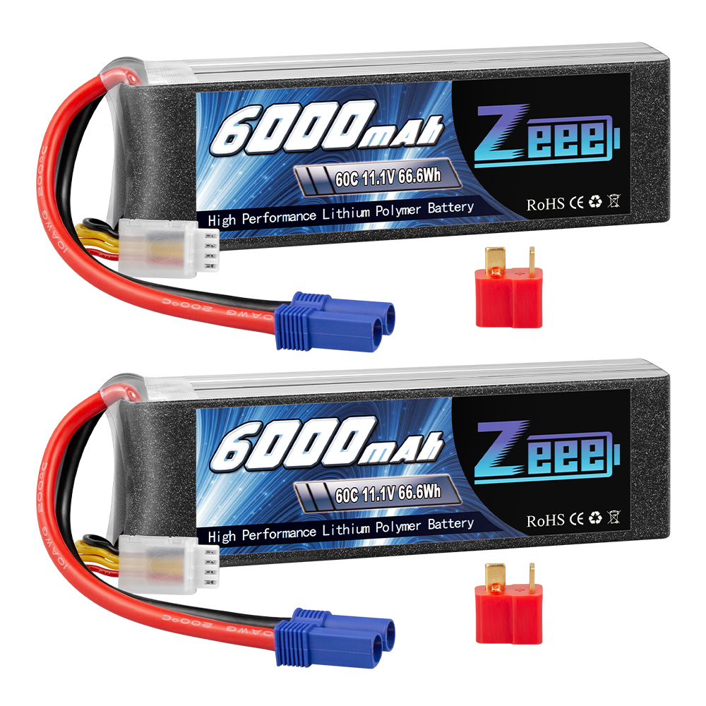 11.1V 60C 6000mAh soft pack with EC5