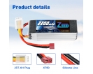 14.8V - 14.8V 50C 2200mAh soft pack