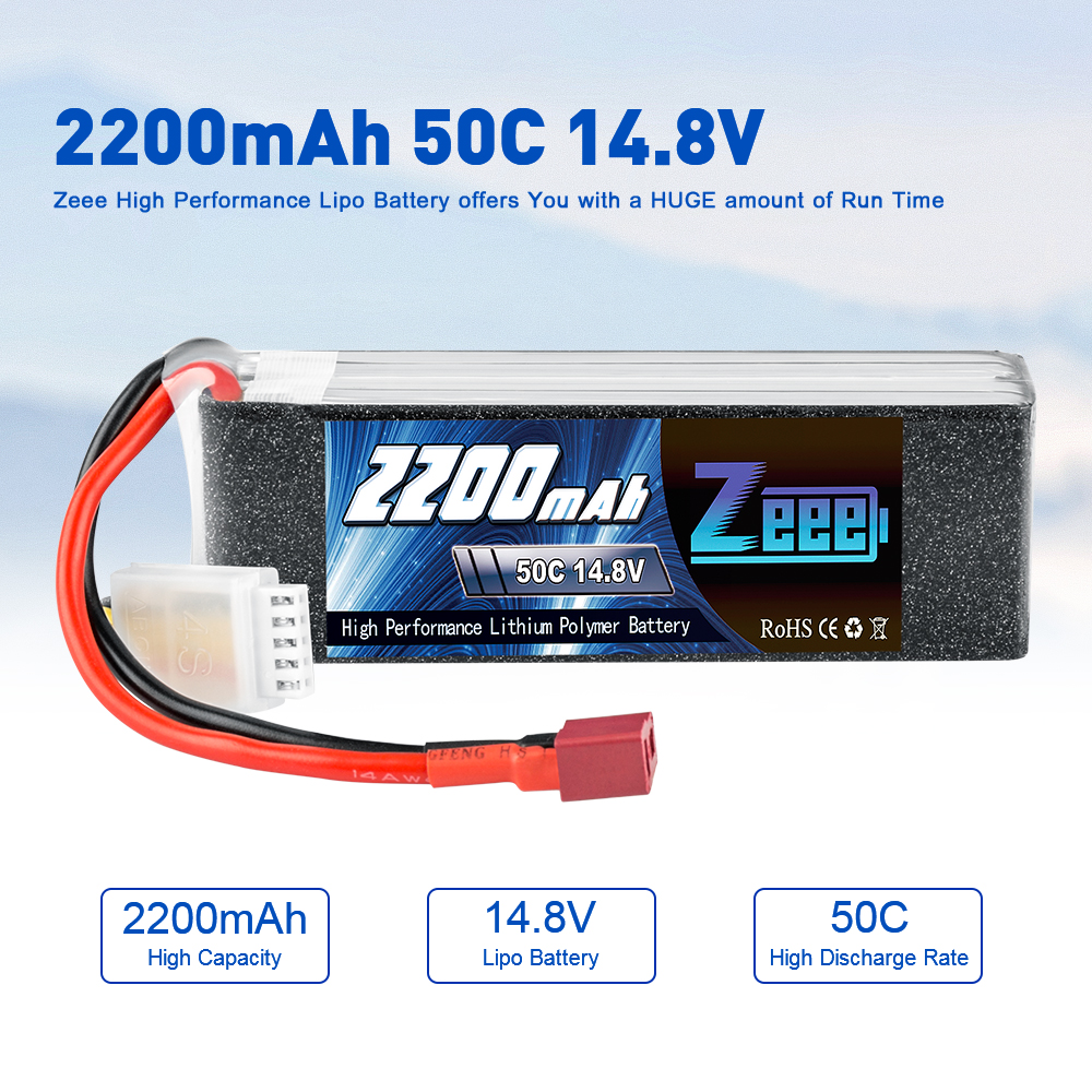 14.8V 50C 2200mAh soft pack