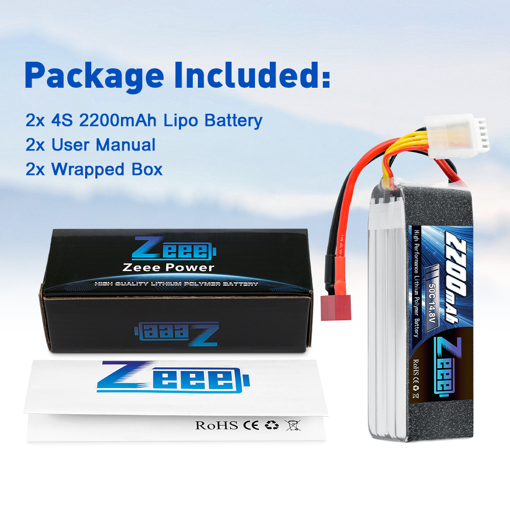 14.8V 50C 2200mAh soft pack