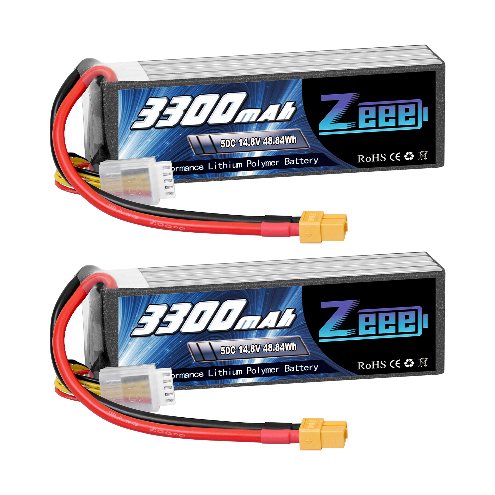 14.8V 50C 3300mAh soft pack with XT60