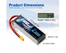 14.8V - 14.8V 50C 3300mAh soft pack with XT60