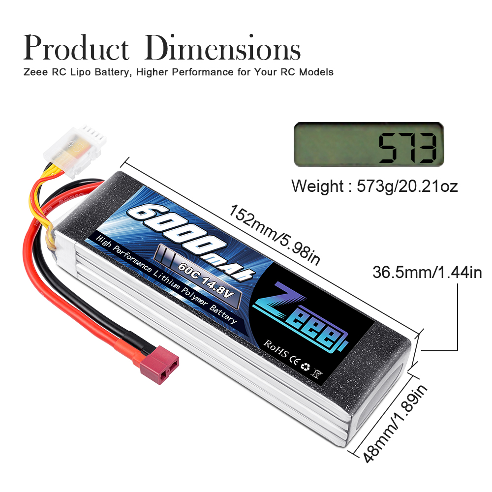 14.8V 60C 6000mAh soft pack