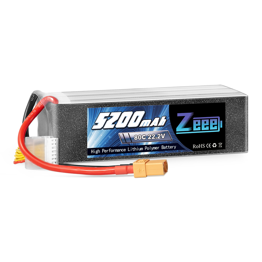 22.2V 80C 5200mAh soft pack with XT90