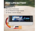 22.2V - 22.2V 80C 5200mAh soft pack with XT90