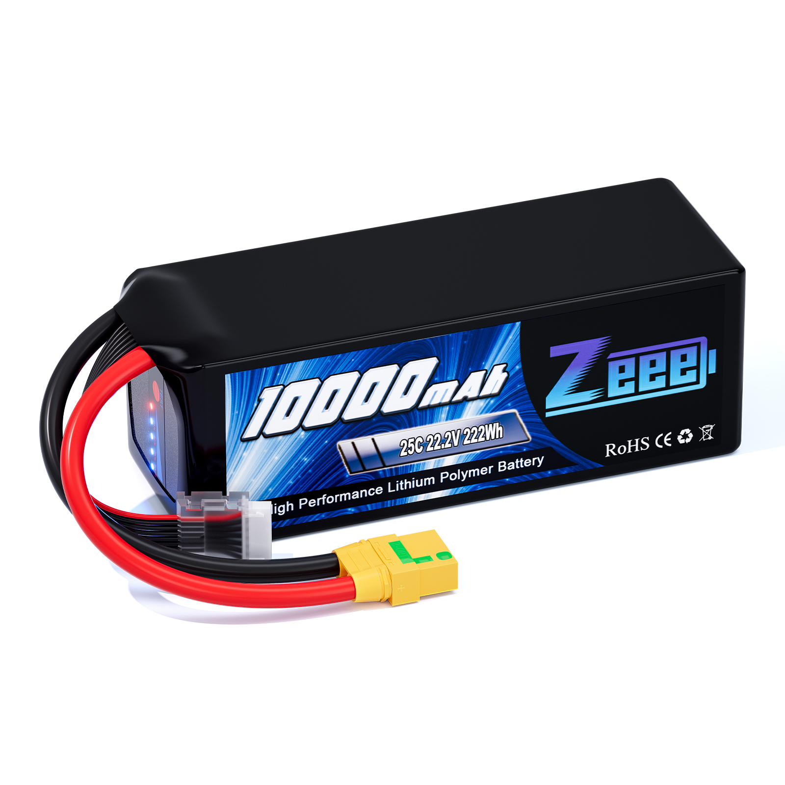 Zeee high capacity FPV 6S lipo battery 10000mAh 25C 22.2V FPV/UAV/drone battery for multi-axis drone