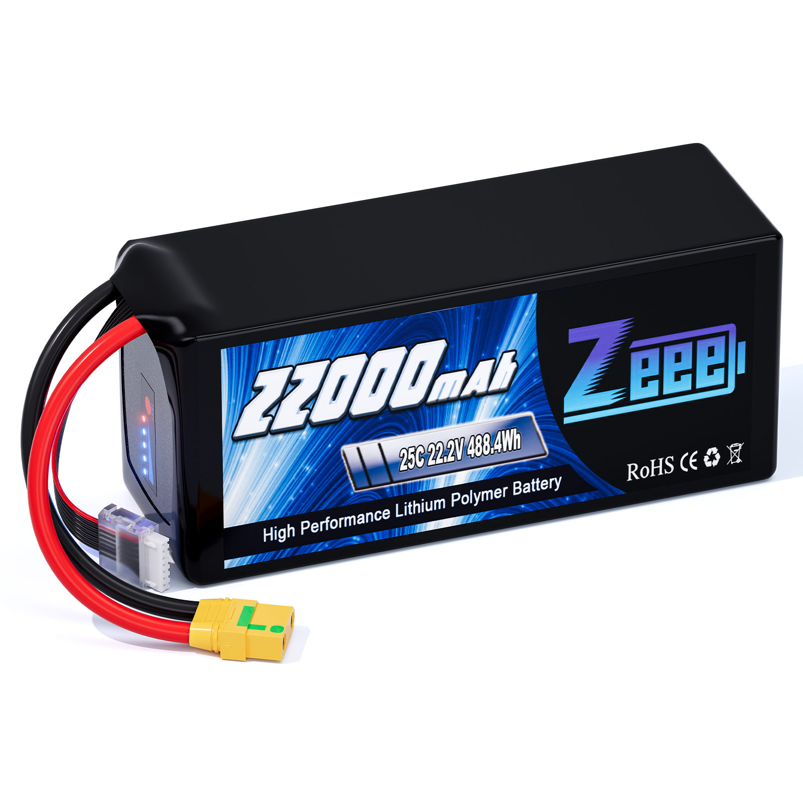 Zeee High capacity 6S 22000mAh lipo battery 25C 22.2V for Agriculture Drone/UAV Battery