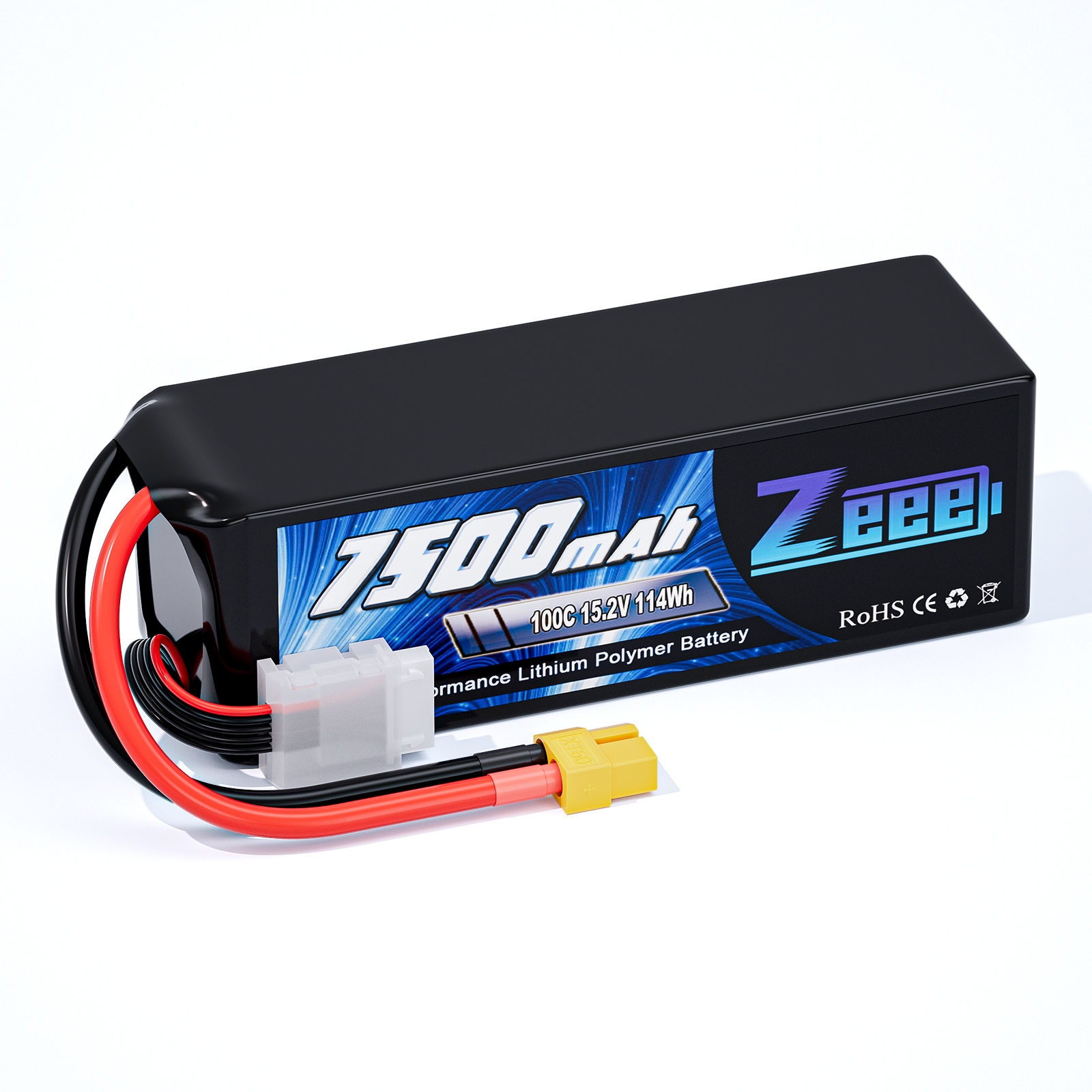 Zeee HV 4S 15.2V 7500mah Battery with XT60 Soft Case for UAV Drone Lithium Battery Pack