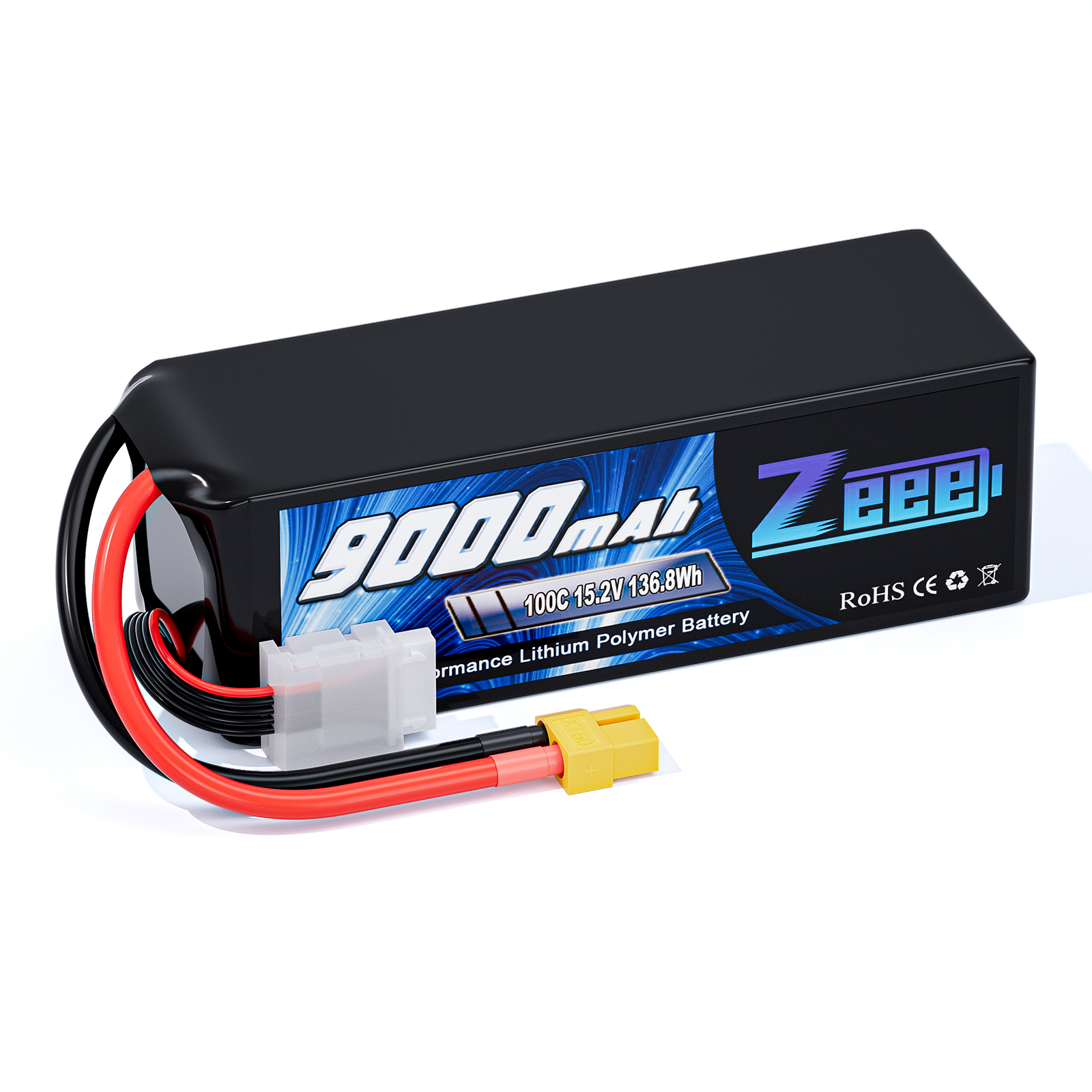 Zeee HV Lipo Battery 4S 15.2V 9000mah 100C Drone Battery Soft Case with XT60 Connector UAV Drone Pack