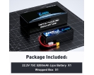 UAV/Agricultural Drone Battery - Zeee FPV drone 6S lipo battery 5200mAh 75C 22.2V with XT60 Plug for FPV/UAV/drone battery